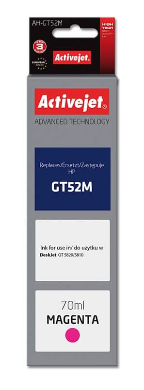 Activejet AH-GT52M Buteleczka z tuszem, 70 ml, czerwony — zdjęcie 1 z 2