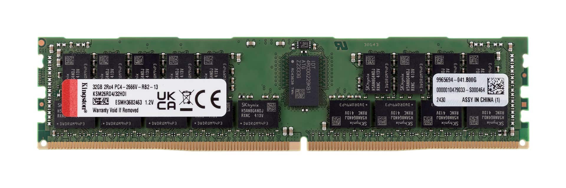 Kingston RDIMM 32GB DDR4 2666MHz Hynix D IDT — zdjęcie 1 z 4