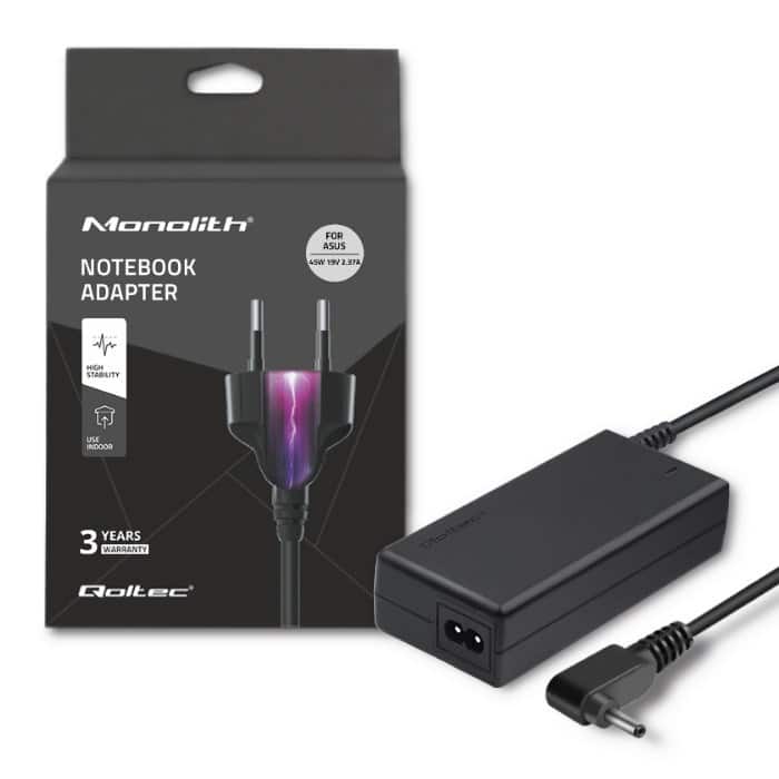 QOLTEC ZASILACZ 45W 19V 2.37A 4.0*1.35 — zdjęcie 1 z 6