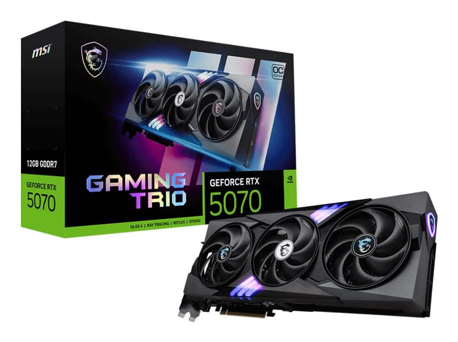 Karta graf. MSI RTX 5070 12G GAMING TRIO OC — zdjęcie 1 z 7