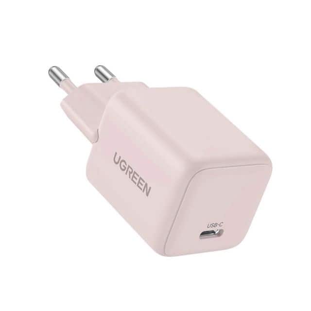 Ładowarka sieciowa Ugreen X512 20W GaN 1x USB-C - różowa — zdjęcie 1 z 5