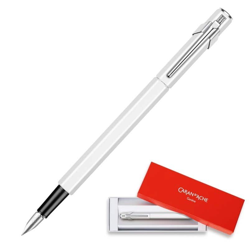 Caran d’Ache Pióro wieczne 849, kolor biały, stalówka M — zdjęcie 1 z 5