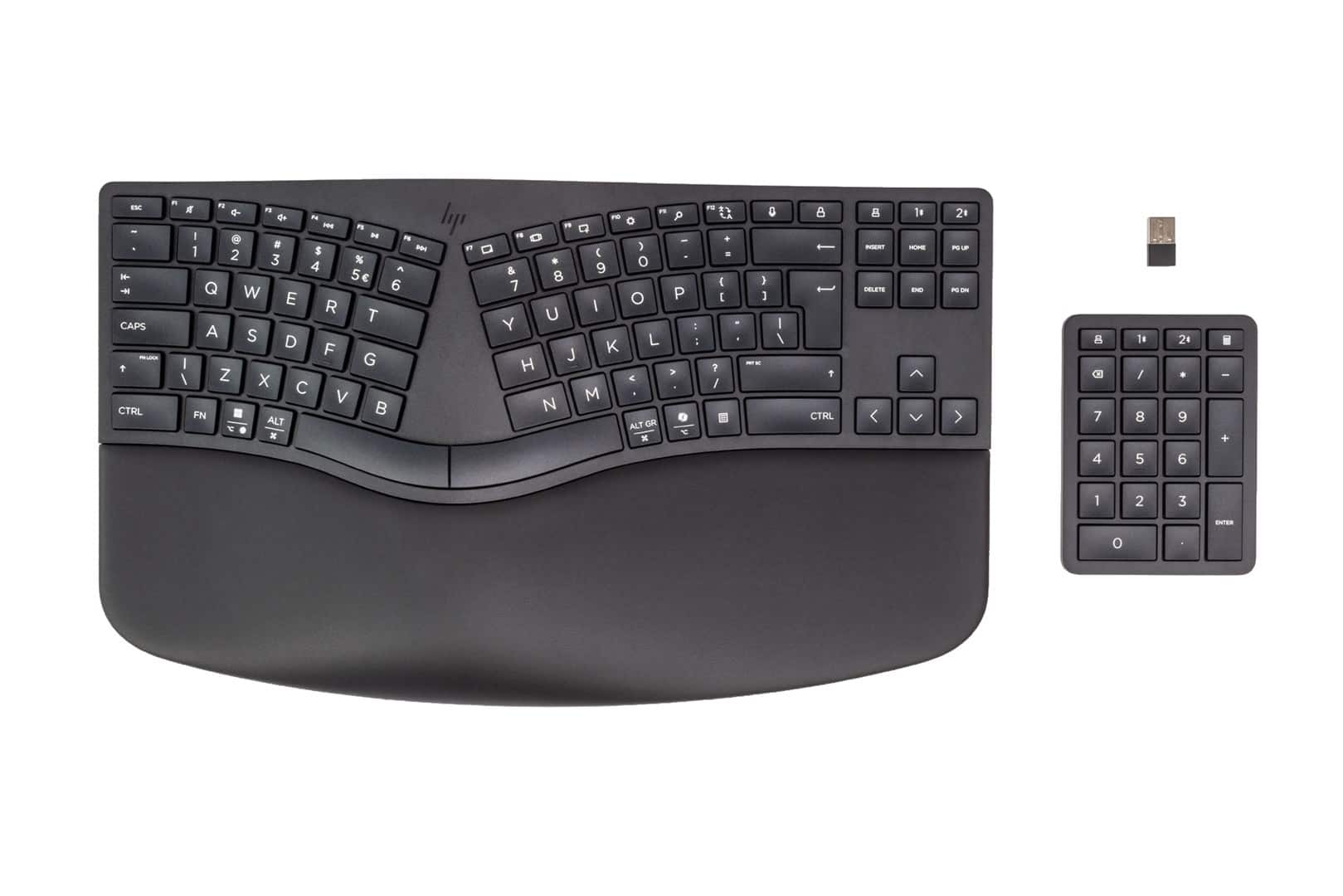 Klawiatura HP 960 Ergonomic Wireless Keyboard bezprzewodowa czarna 37E755AA — zdjęcie 1 z 2