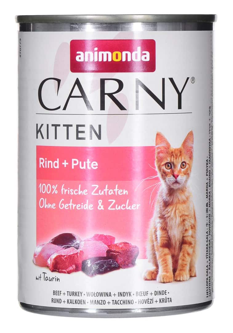 ANIMONDA Carny Kitten Wołowina Indyk - mokra karma dla kota - 400g — zdjęcie 1 z 3