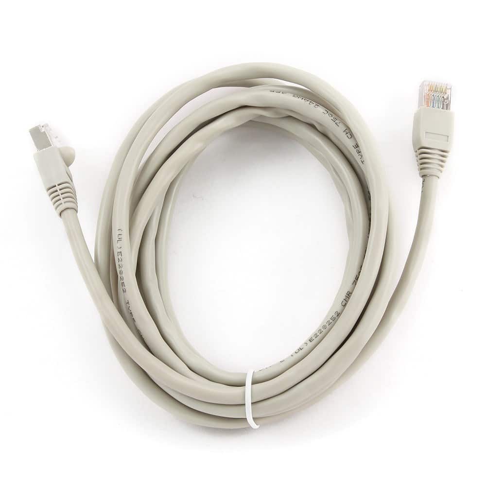 Patchcord GEMBIRD PP6U-3M (RJ45 - RJ45 ; 3m; UTP; kat. 6; kolor szary) — zdjęcie 1 z 4