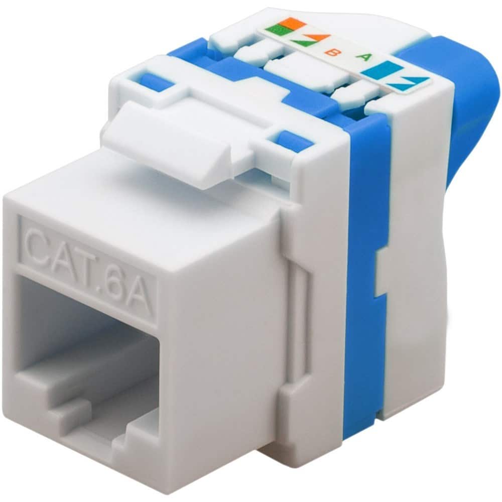 TECHLY SAMOZACISKOWY MODUŁ KEYSTONE RJ45 KAT.6A U/ — zdjęcie 1 z 4