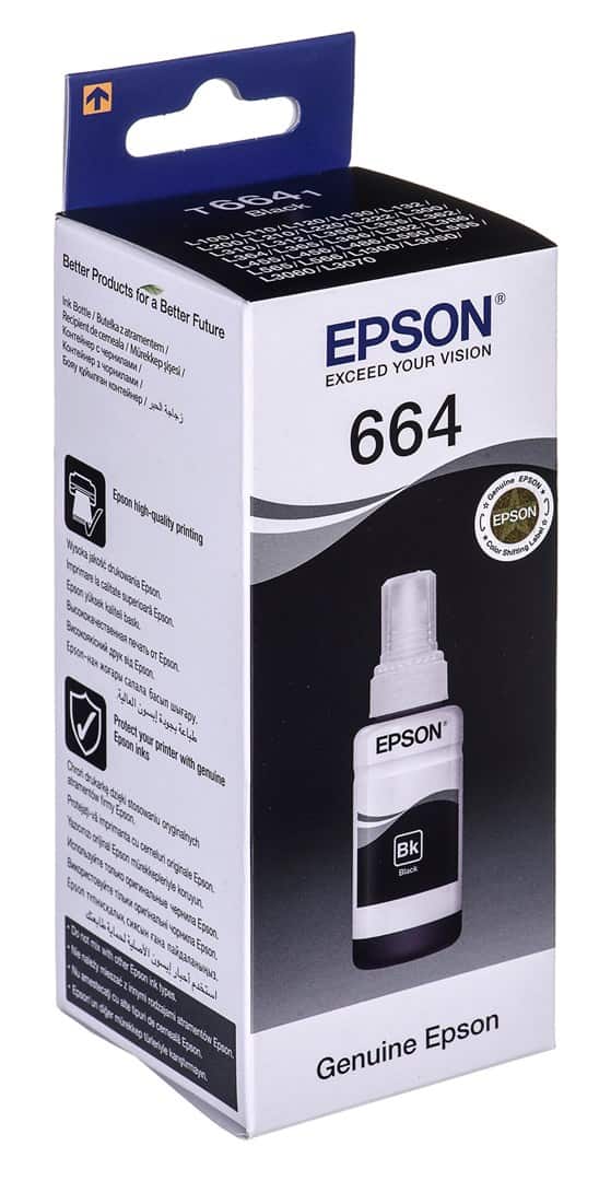 Tusz Epson C13T66414A 70ml czarny Oryginalny — zdjęcie 1 z 2
