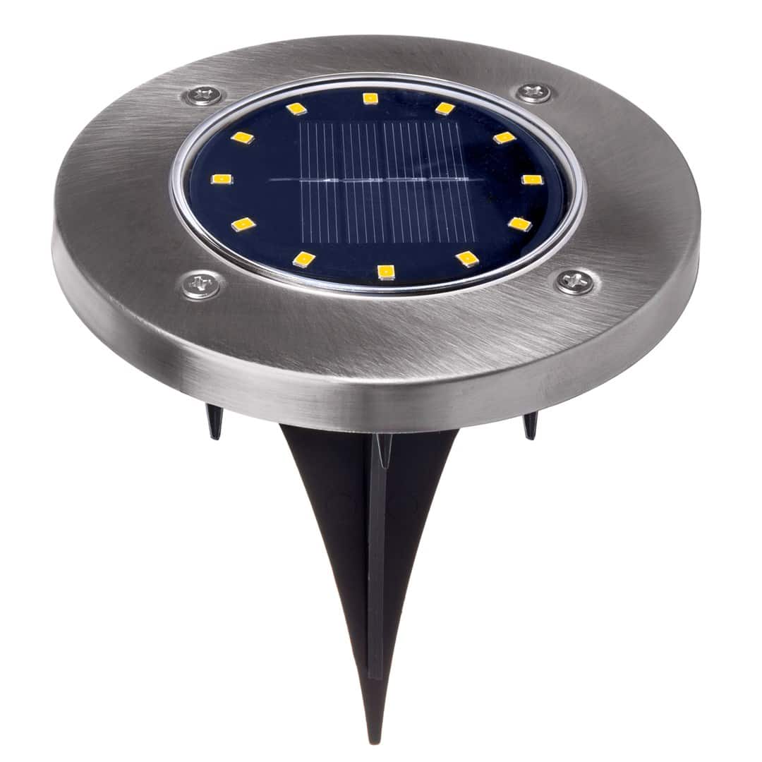 MACLEAN SOLARNA LAMPA NAJAZDOWA OGRODOWA LED IP44, 12 LED SMD, 4000K MCE318 — zdjęcie 1 z 8