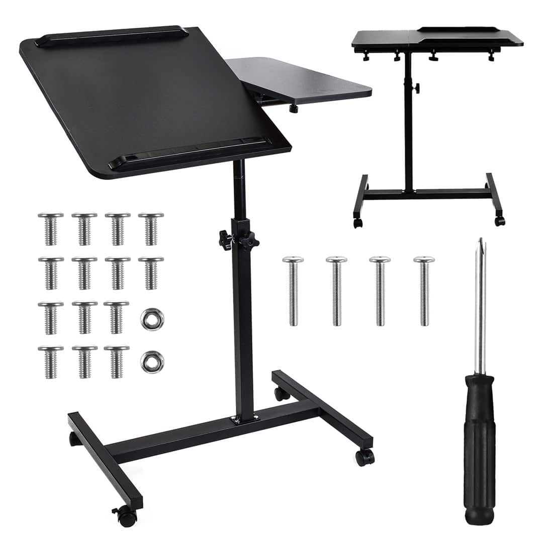 MACLEAN MOBILNE BIURKO/STAND NA LAPTOP, CZARNE, REGULACJA WYSOKOŚC 59-89CM, MAX. 30KG MC-121 B — zdjęcie 1 z 8