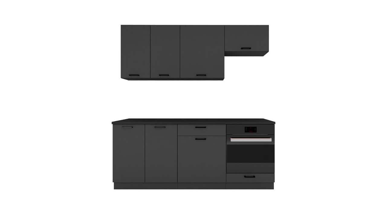 Zestaw mebli kuchennych Cosmo Design ANIKA grafit/grafit 2,0 — zdjęcie 1 z 8