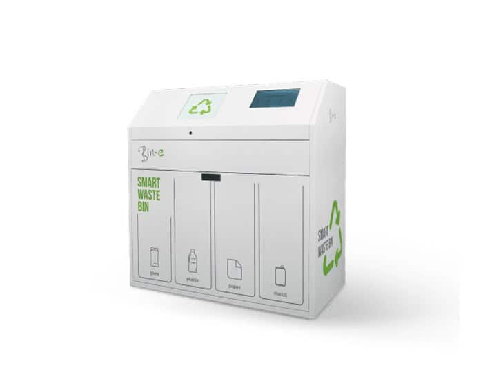 Urządzenie automatycznie segreguje odpady Bin-e AI