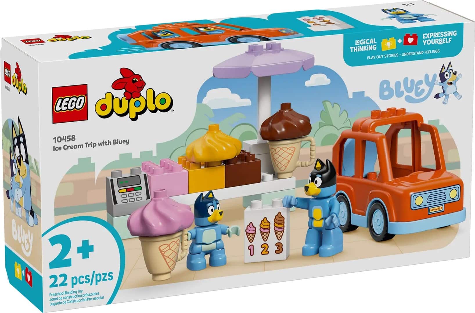 LEGO Duplo Bluey 10458 - Wyprawa po lody z Blue — zdjęcie 1 z 6