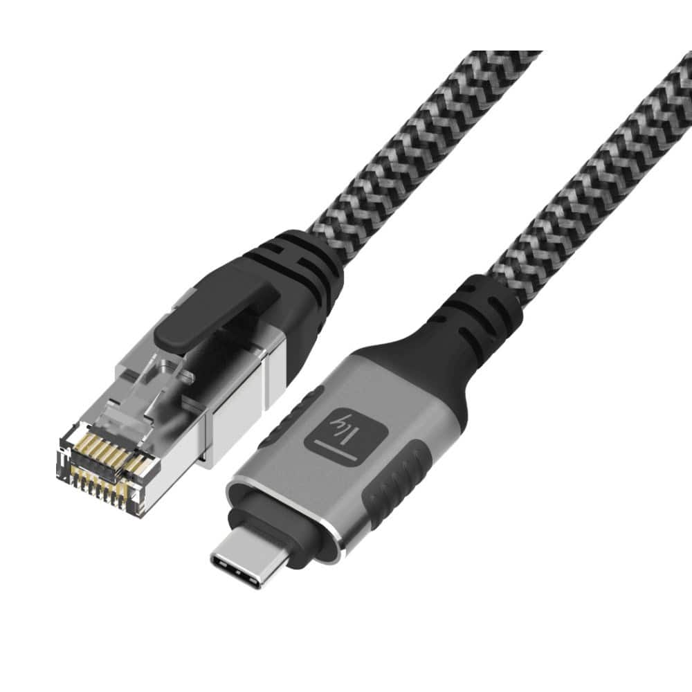 TECHLY ADAPTER/KABEL SIECIOWY USB-C NA GIGABIT ETHERNET RJ45 1M — zdjęcie 1 z 8