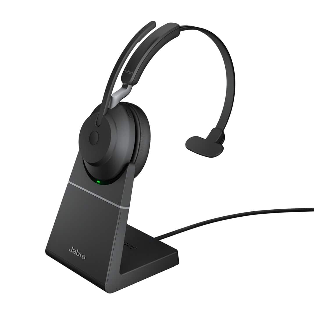 Słuchawki nauszne bezprzewodowe Jabra Evolve2 65 UC Mono USB-A + stand — zdjęcie 1 z 4
