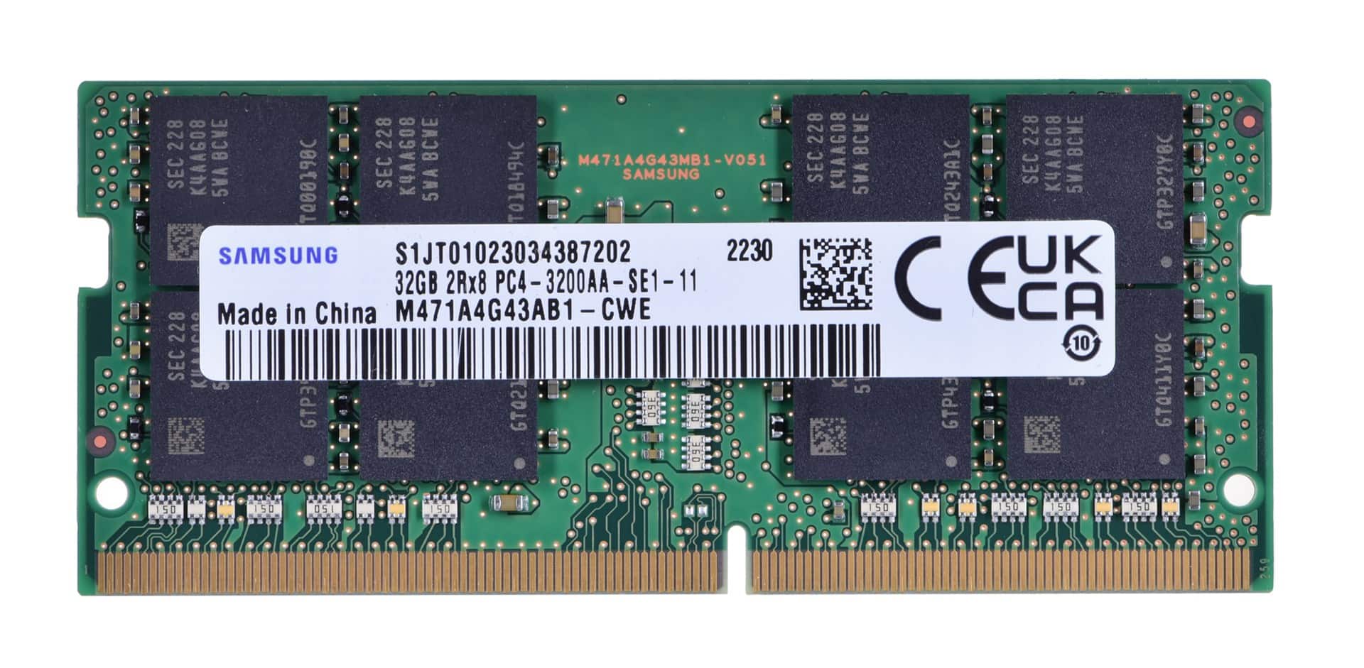 Samsung SO-DIMM 32GB DDR4 3200MHz