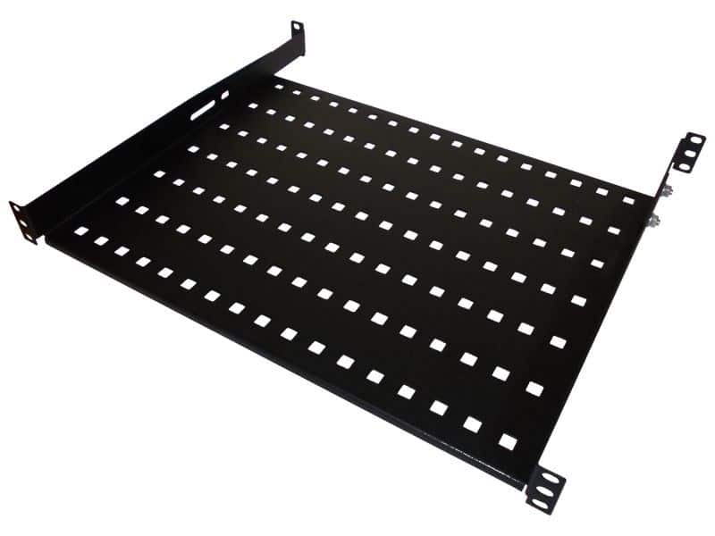 ALANTEC Półka stała 19" 1U, czarna, 450mm