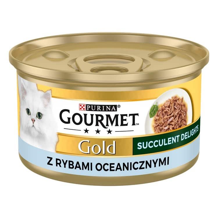 PURINA Gourmet Gold Succulent Delights Ryba oceaniczna - mokra karma dla kota - 85 g — zdjęcie 1 z 8