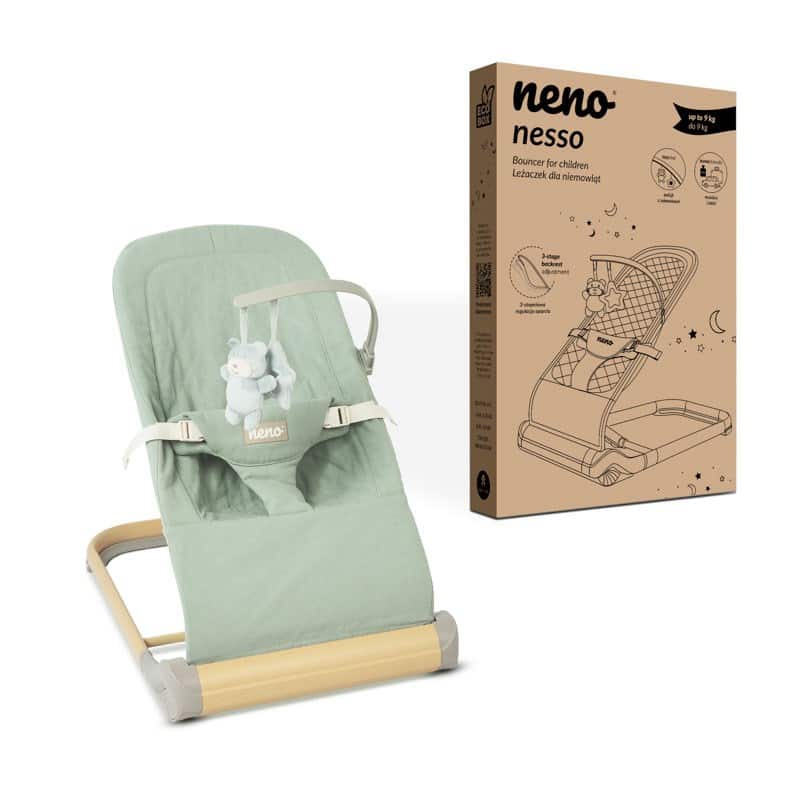 NENO LEŻACZEK DLA DZIECI NESSO LIGHT GREEN — zdjęcie 1 z 4