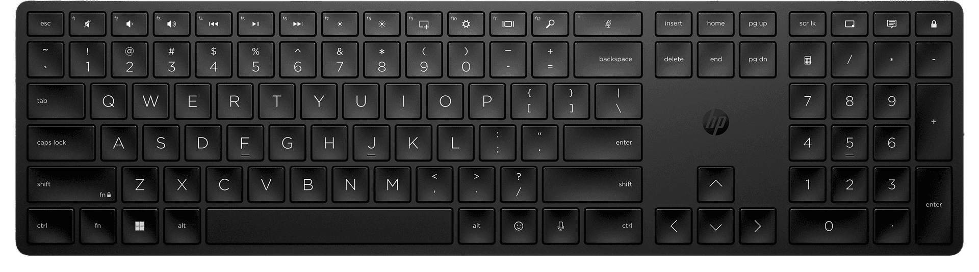 Klawiatura HP Programowalna klawiatura bezprzewodowa 450 czarna 4R184AA — zdjęcie 1 z 8