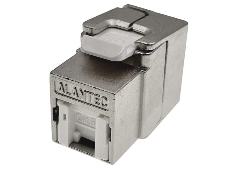 ALANTEC Moduł keystone RJ45 beznarzędziowy STP kat.6A PoE+ — zdjęcie 1 z 3