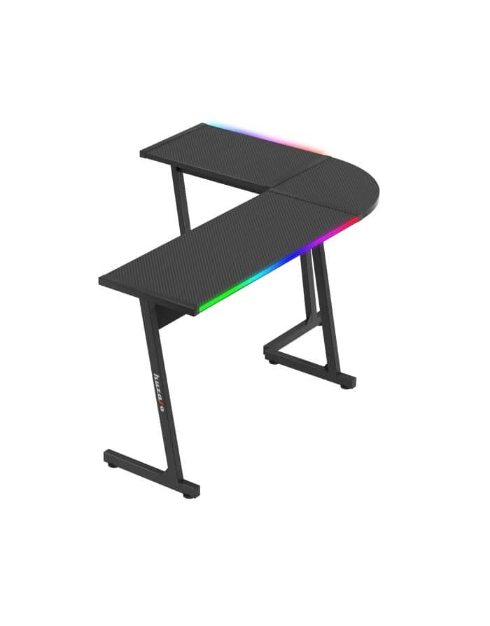 Biurko gamingowe Huzaro Hero 6.0 Black RGB — zdjęcie 1 z 8