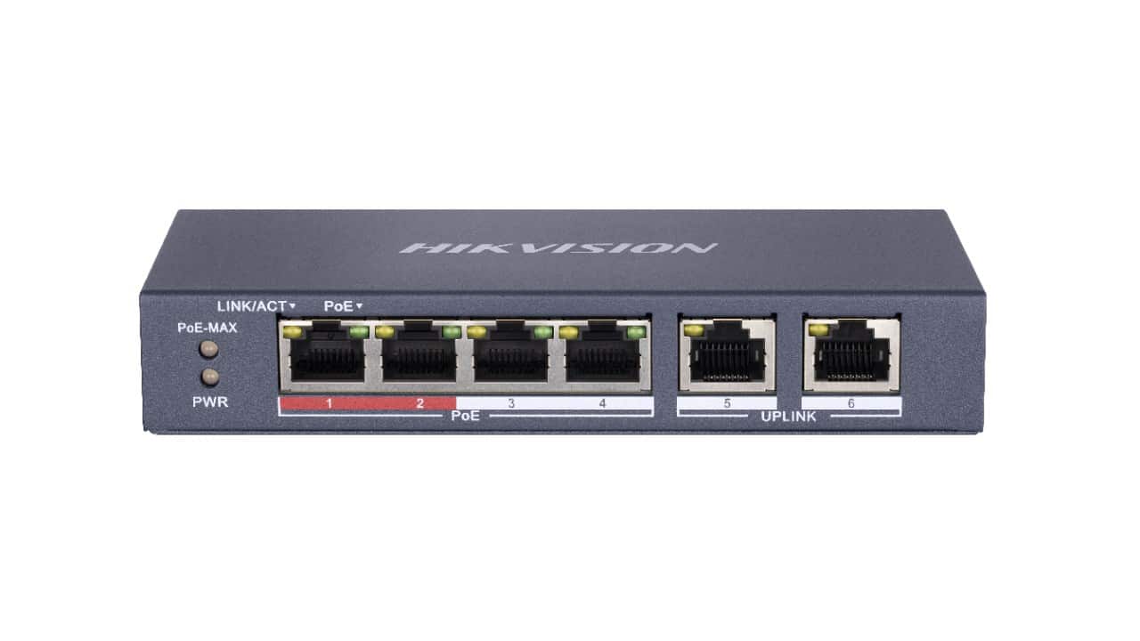 Switch Hikvision DS-3E0106P-E/M 6-Portowy