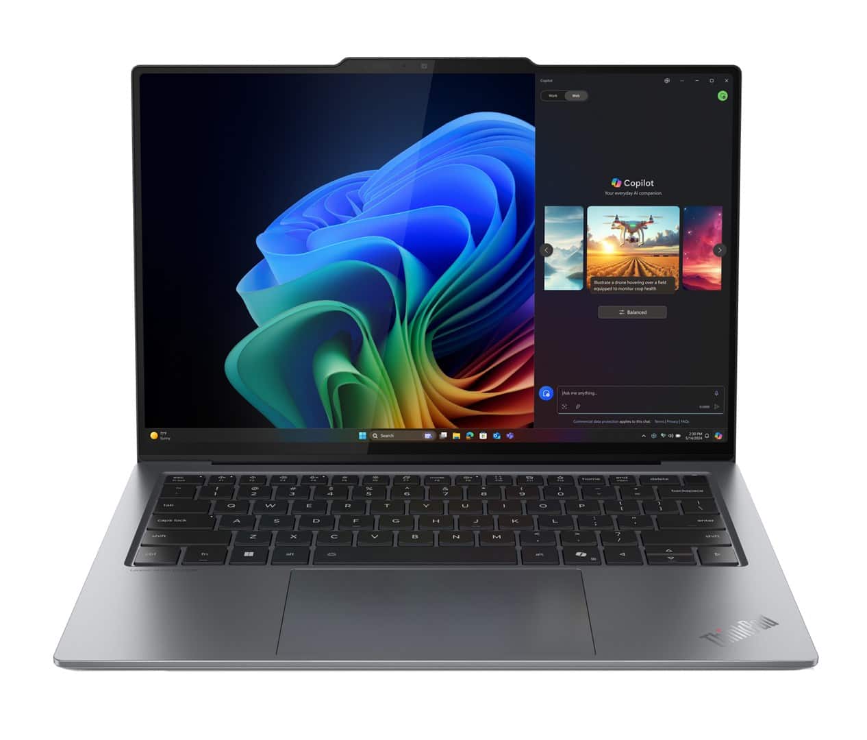 Lenovo ThinkPad X9-14 Gen 1 Aura Edition Ultra 7 258V 14" 2.8K OLED Touch 500nits 120Hz 32GB LPDDR5x-8533 SSD1TB Arc Graphics 140V Cam 8.0MP 55Wh W11Pro Grey 3Y OnSite — zdjęcie 1 z 8