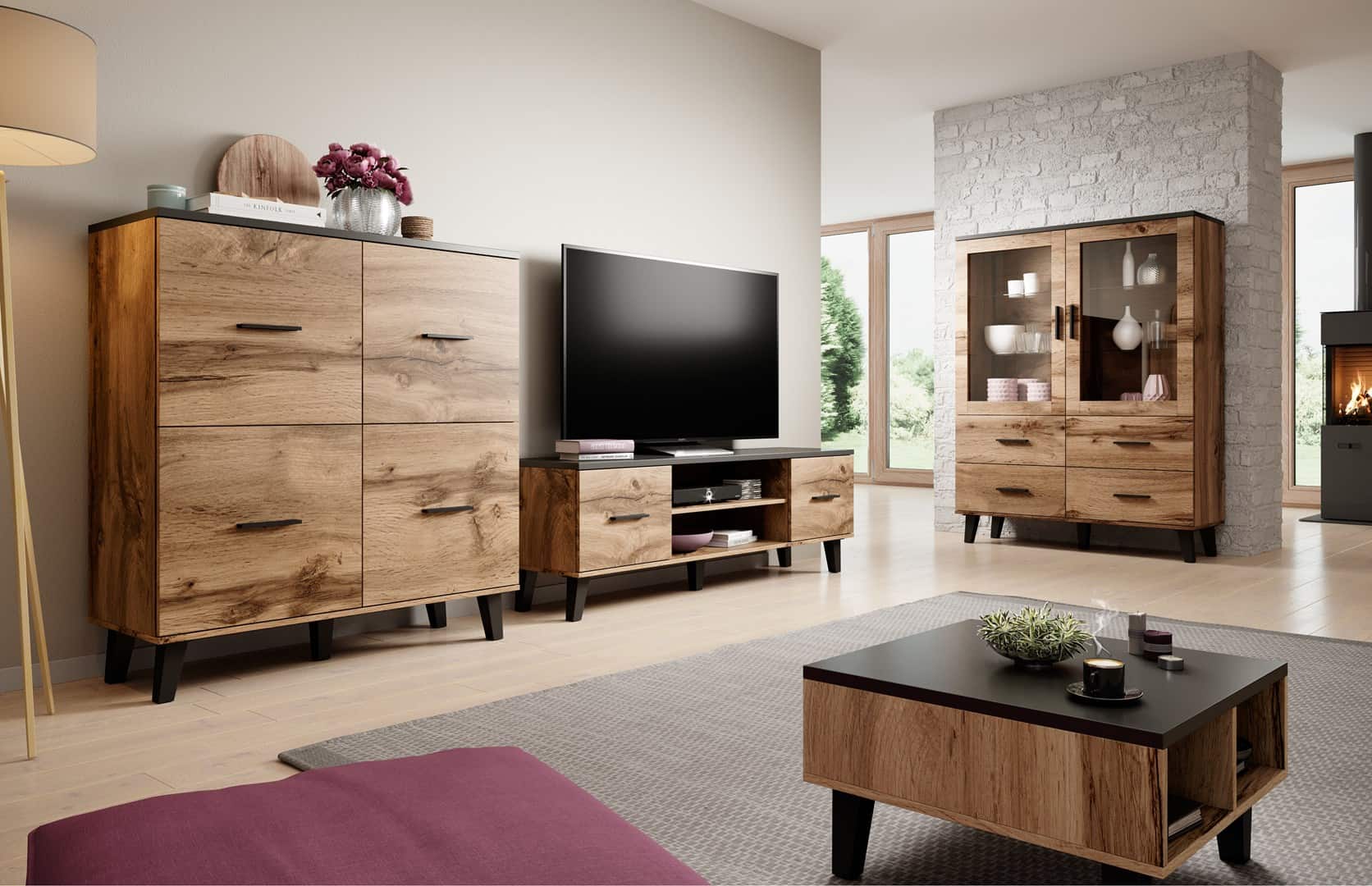 Zestaw LOTTA1 RTV1602D2K+WIT+KOM1104D+ ŁAW60 W/CZ — zdjęcie 1 z 8