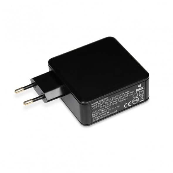 Zasilacz IBOX IUZ65WA (20,5V; 65W) do notebooka — zdjęcie 1 z 5