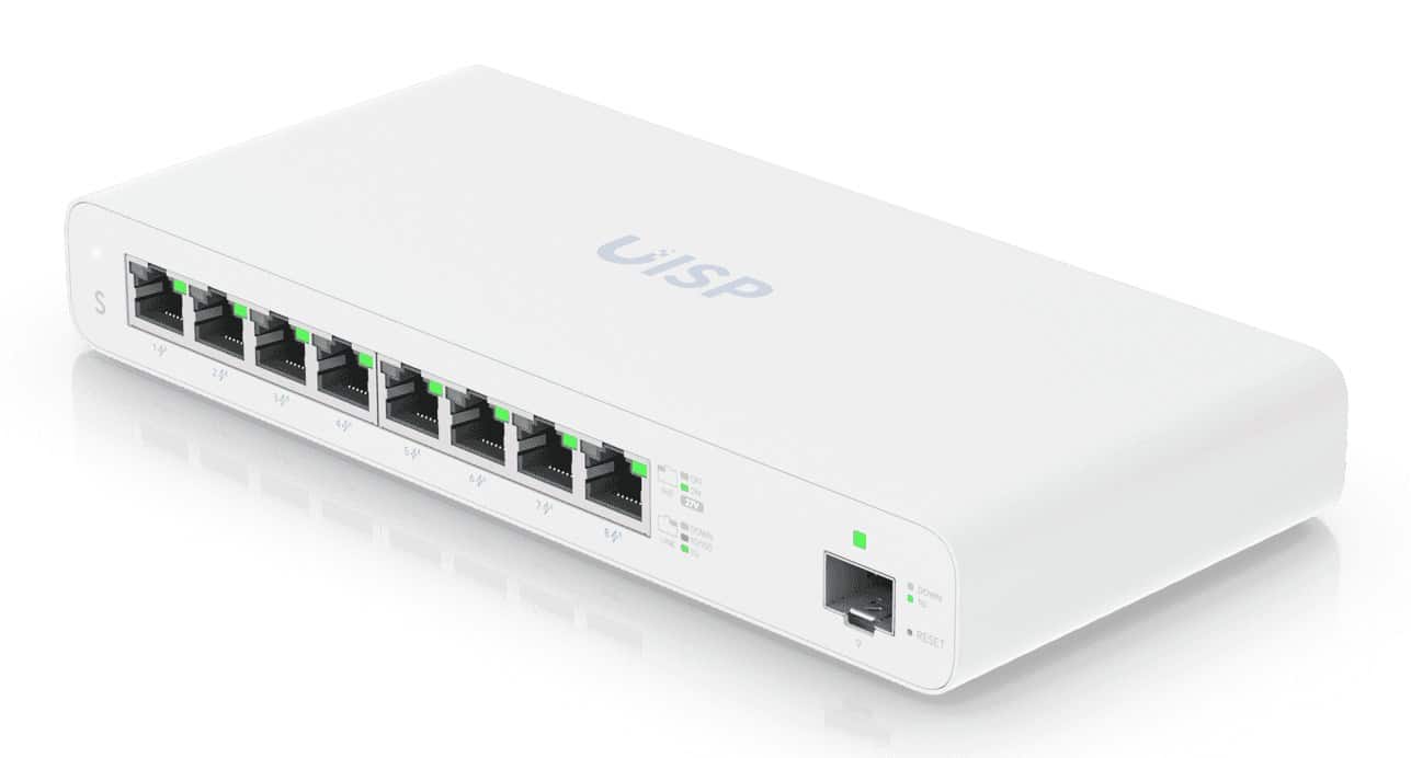 Switch Ubiquiti UISP 9p PoE 110W Managed — zdjęcie 1 z 6