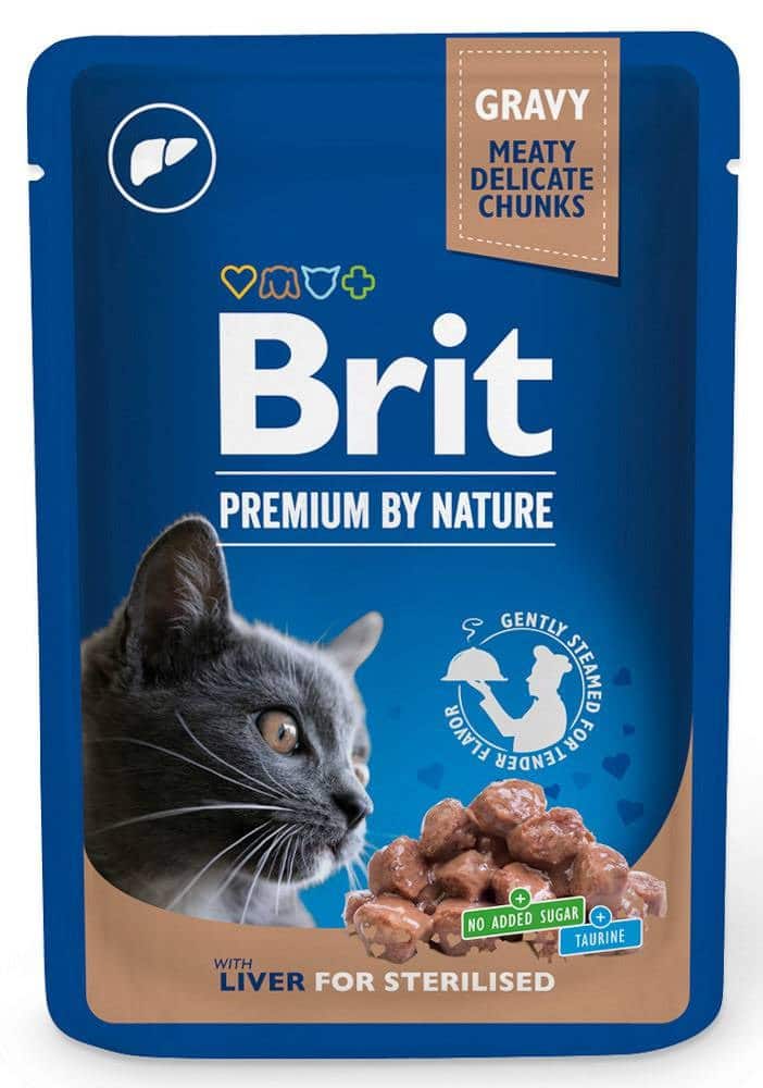 BRIT Premium Cat Liver Sterilised - 100 g