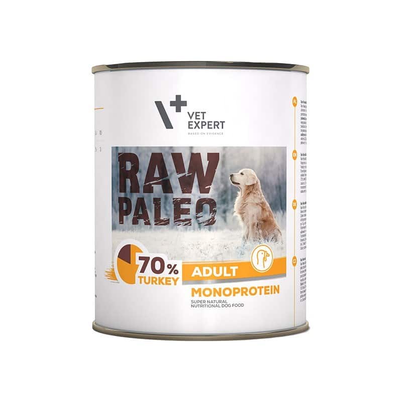 VetExpert Raw Paleo Indyk Adult Can 800g — zdjęcie 1 z 5