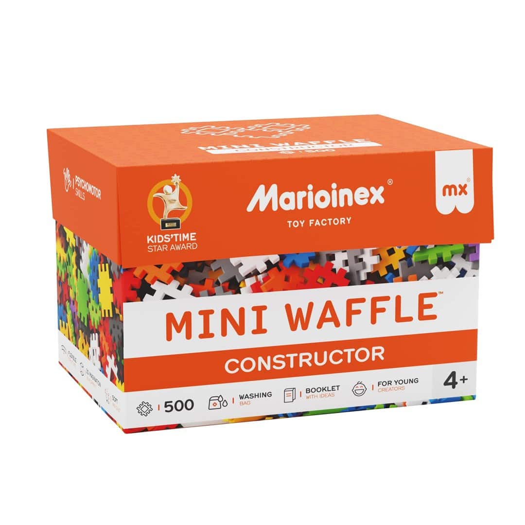 MARIOINEX Klocki Mini Waffle Konstruktor, 500 elementów — zdjęcie 1 z 8