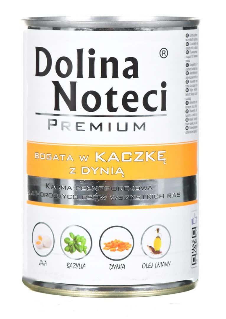 DOLINA NOTECI Premium bogata w kaczkę z dynią - mokra karma dla psa - 400g — zdjęcie 1 z 2
