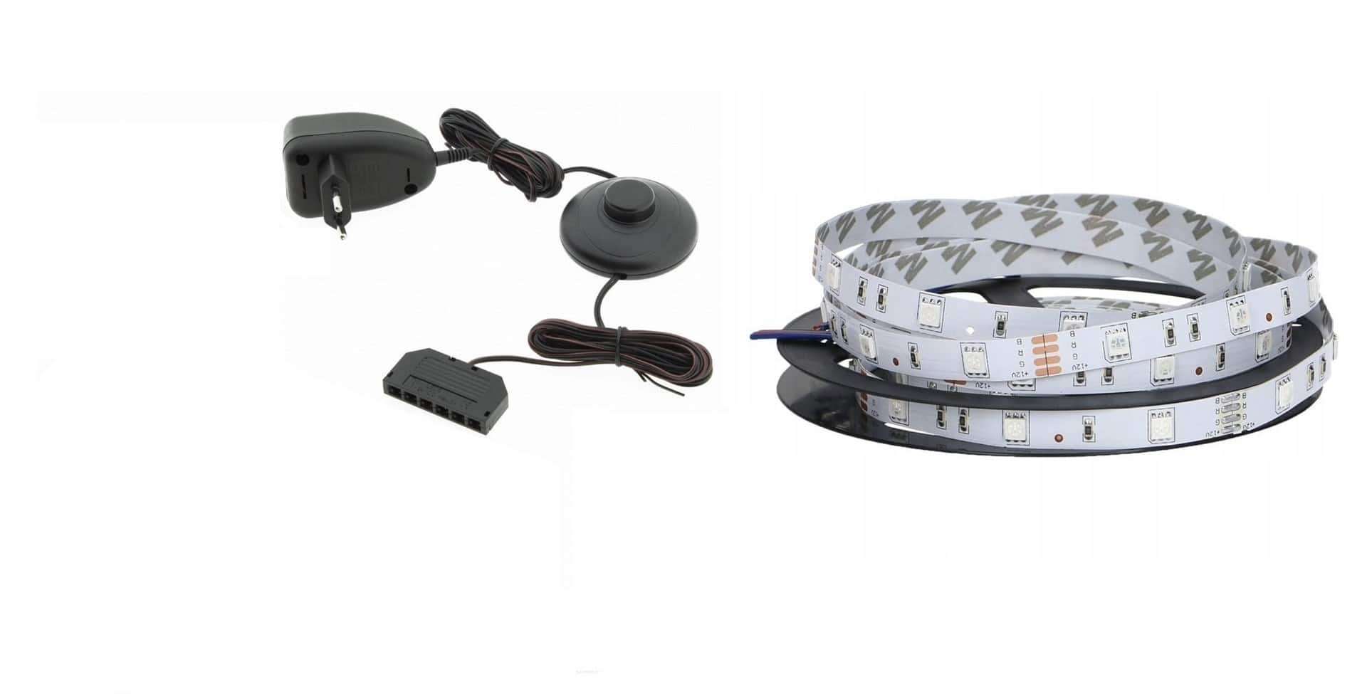 Oświetlenie szafka nocna QIU 2szt. niebieskie — zdjęcie 1 z 5