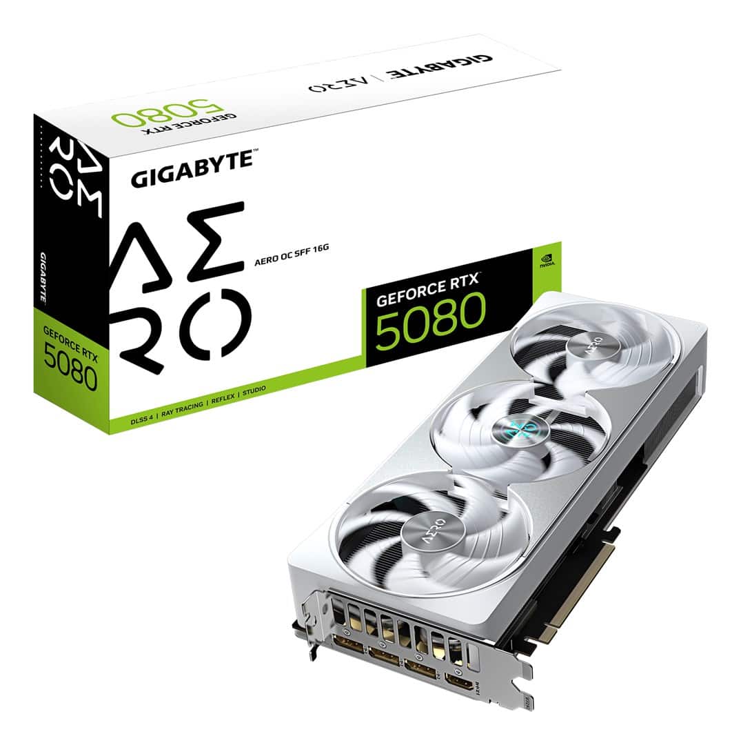 Karta graficzna Gigabyte GeForce RTX 5080 AERO OC 16GD SFF — zdjęcie 1 z 8