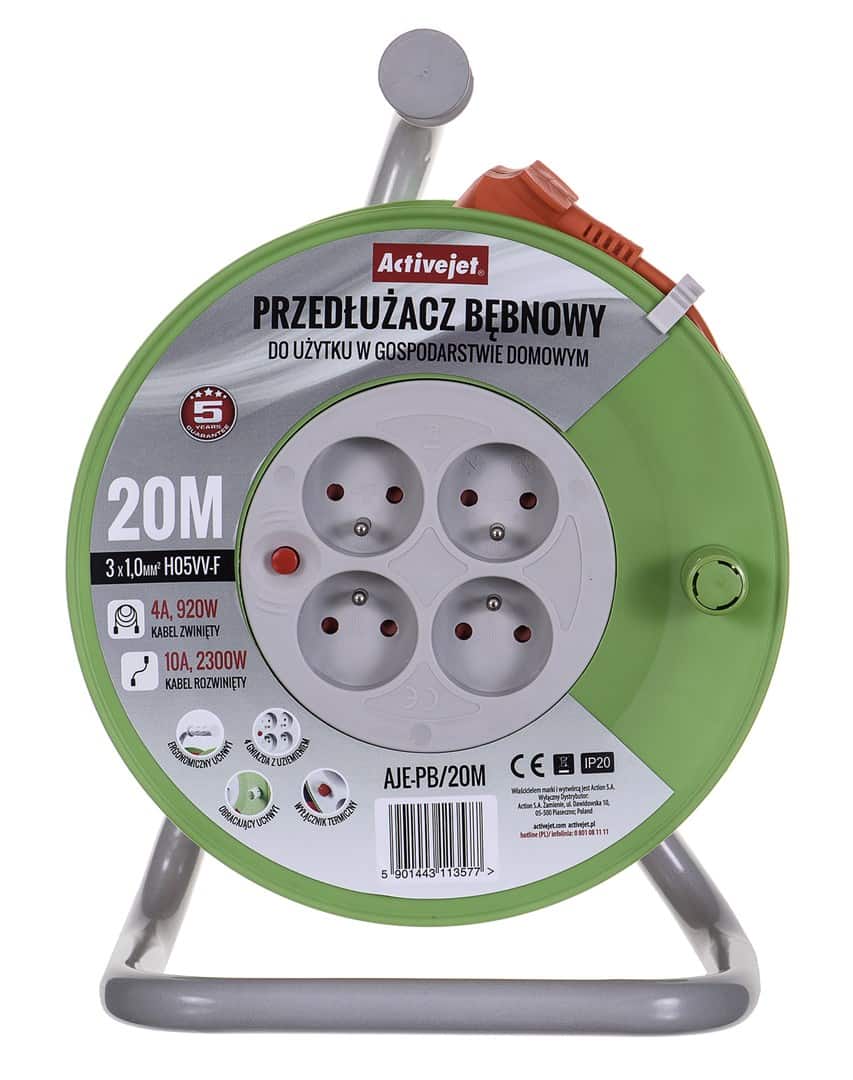 Przedłużacz bębnowy Activejet PB/20m — zdjęcie 1 z 6
