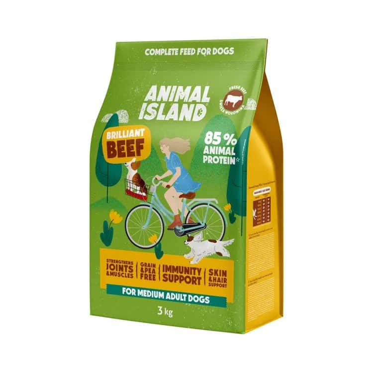 ANIMAL ISLAND Wołowina 3kg Sucha Karma Psów — zdjęcie 1 z 2