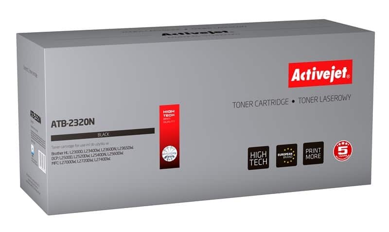 Activejet ATB-2320N Toner (zamiennik Brother TN-2320, TN2320; Supreme; 2600 stron; czarny) — zdjęcie 1 z 2