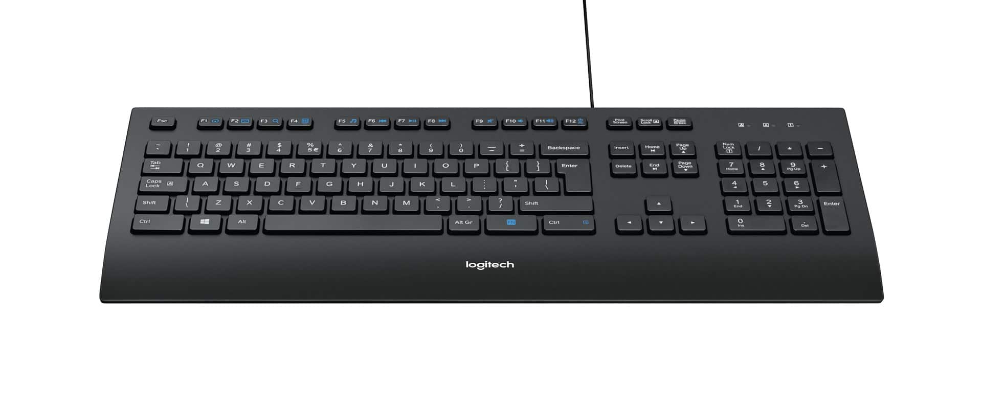 Klawiatura Logitech 920-005217 USB 2.0 Czarna — zdjęcie 1 z 8
