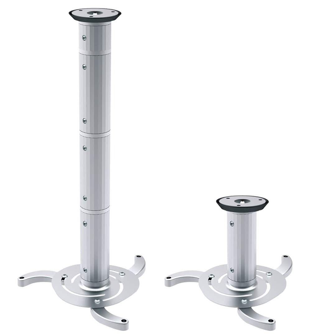 Uchwyt sufitowy do projektora Maclean MC-517 (80 mm - 980 mm; 10 kg; kolor srebrny) — zdjęcie 1 z 8