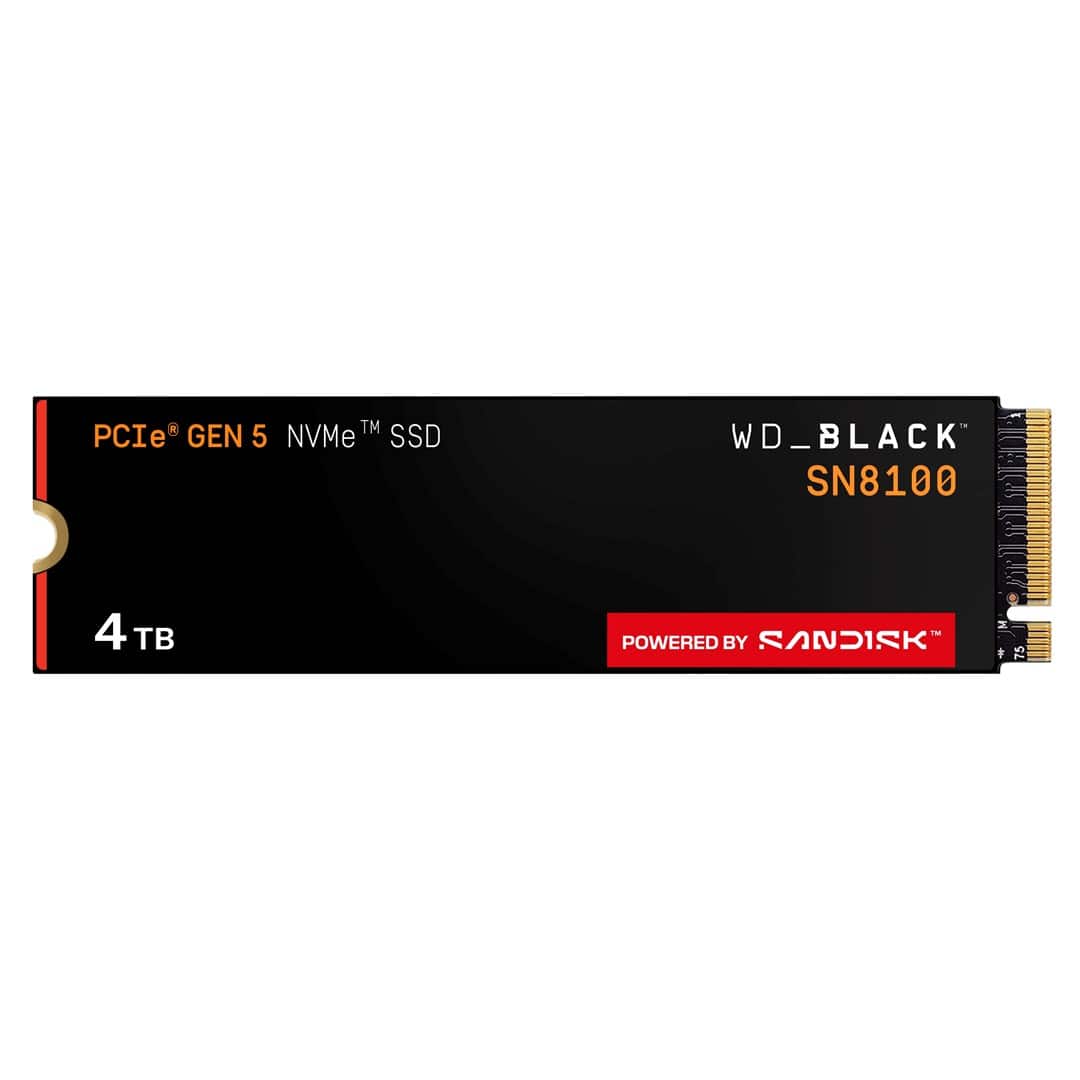 SSD WD Black SN8100 w/o HS 4TB  WDS400T1X0M — zdjęcie 1 z 4