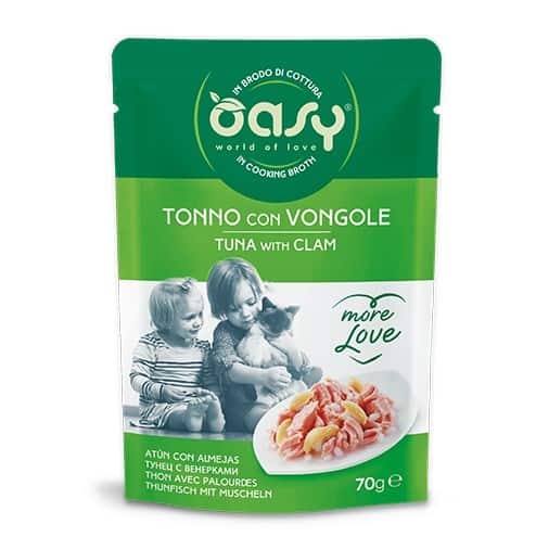 Oasy More Love Tuna with Clam 70g Saszetka