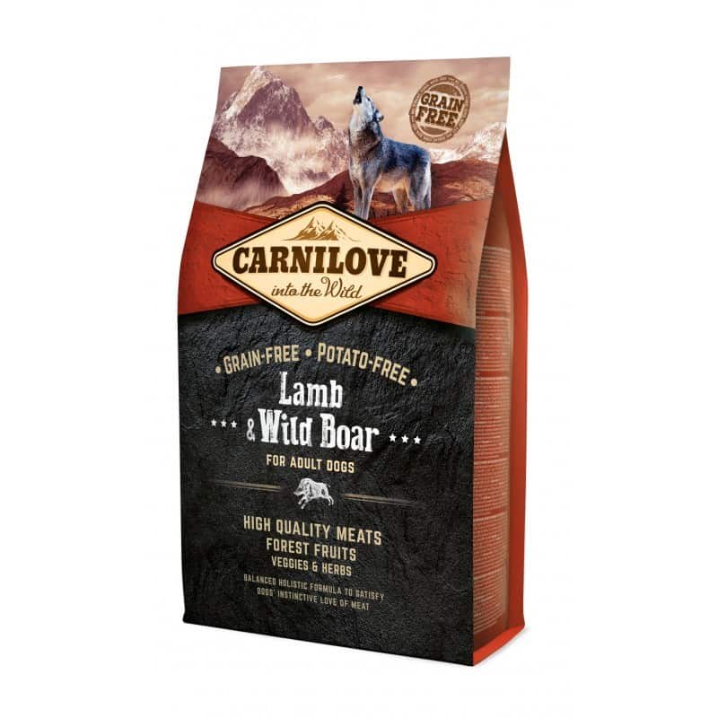 CARNILOVE Lamb & Wild Boar for Adult - Sucha Karma 4kg