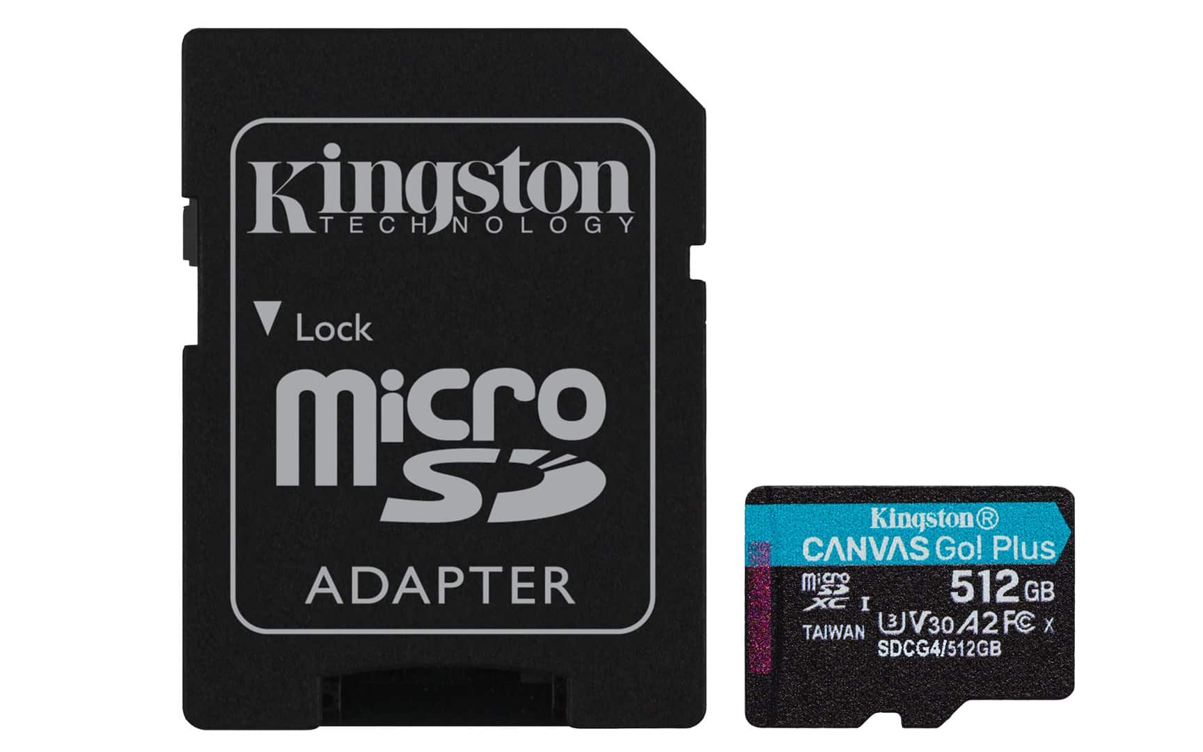 KINGSTON microSDXC Canvas Go Plus 512GB + Adapter — zdjęcie 1 z 7