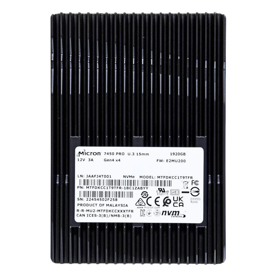 Dysk SSD Micron 7450 PRO 1.92TB U.3 NVMe Gen4 — zdjęcie 1 z 5