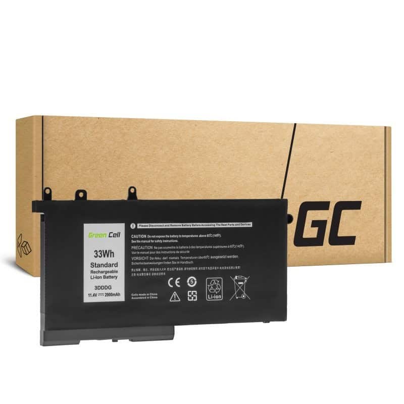 GREEN CELL BATERIA DE146V2 3DDDG 93FTF DELL LATITUDE 5280 5290 5480 5490 5495 5580 5590 2900MAH 11.4V — zdjęcie 1 z 5