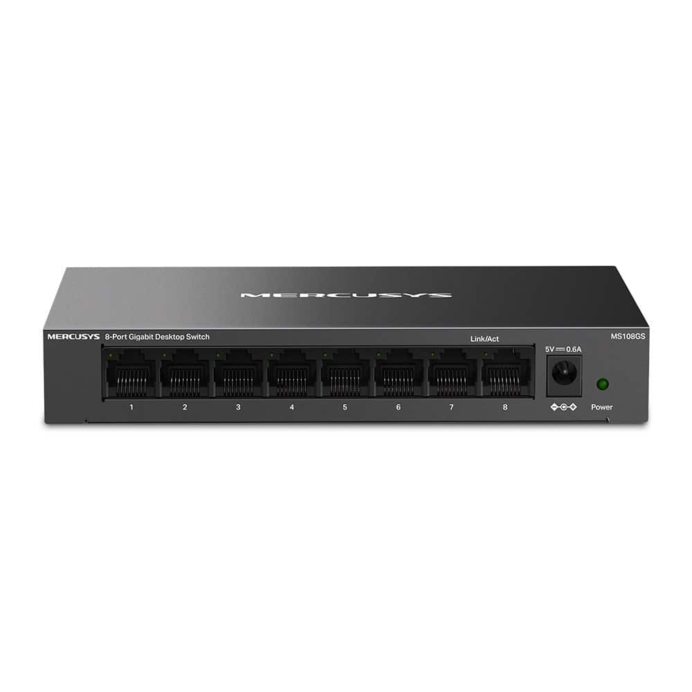 Switch Mercusys MS108GS - Diody LED, Metalowy — zdjęcie 1 z 3
