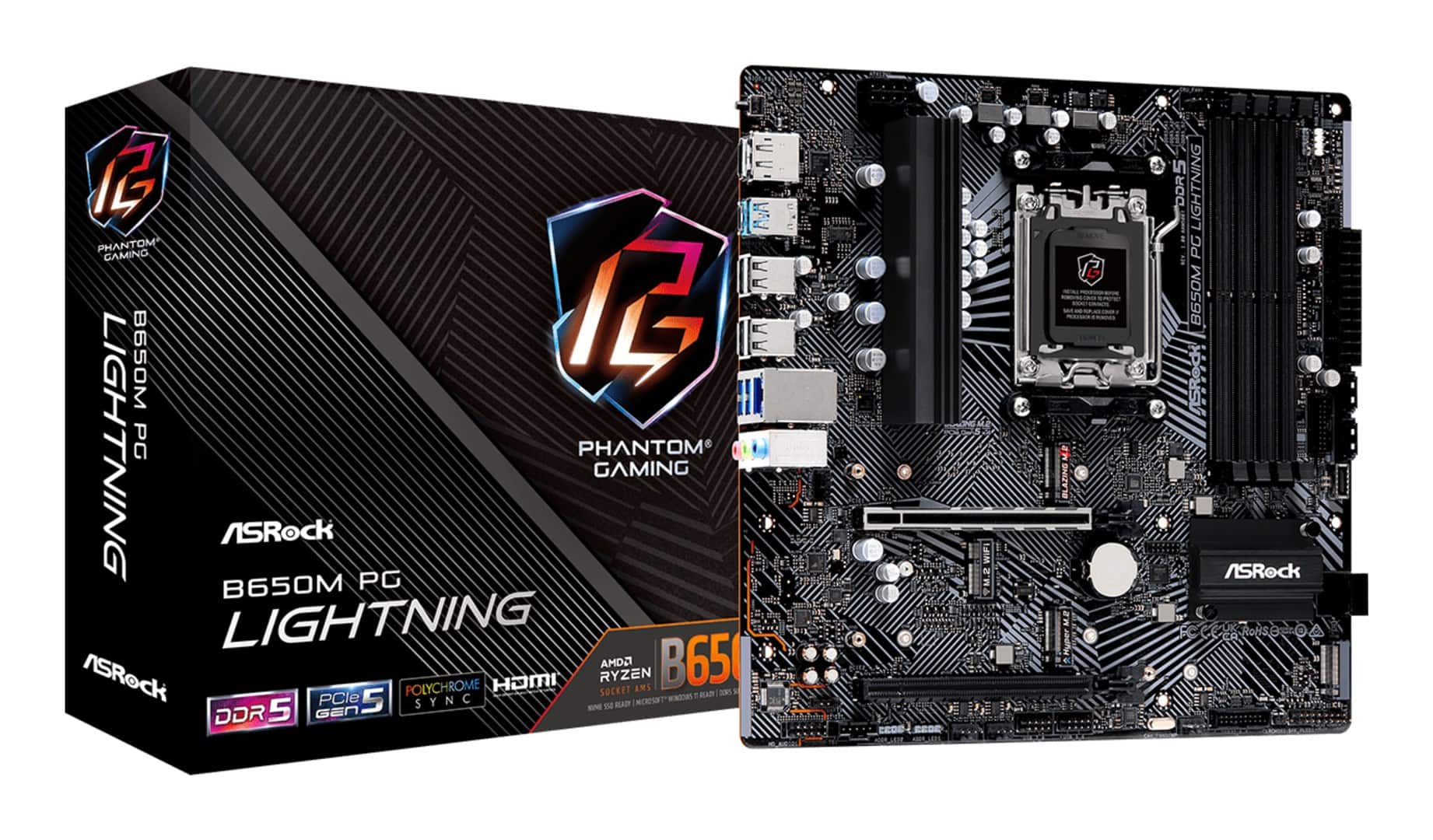 Płyta główna Asrock B650M PG LIGHTNING — zdjęcie 1 z 6