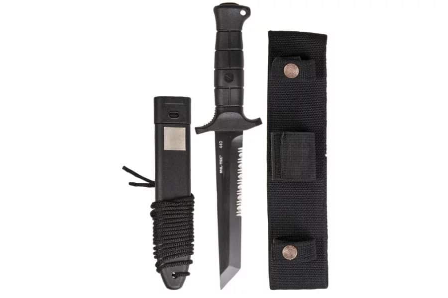 Nóż Mil-Tec German Combat Knife Black 2000 stal 440 — zdjęcie 1 z 2